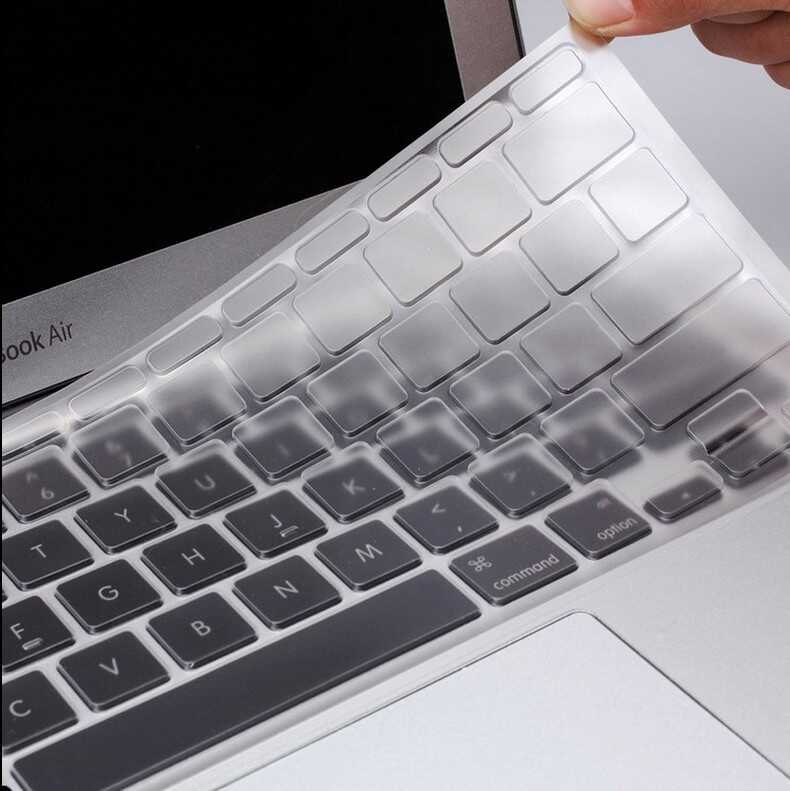 Apple Macbook 14.2' 2021 A2442 Zore Klavye Koruyucu Şeffaf Silikon Ped
