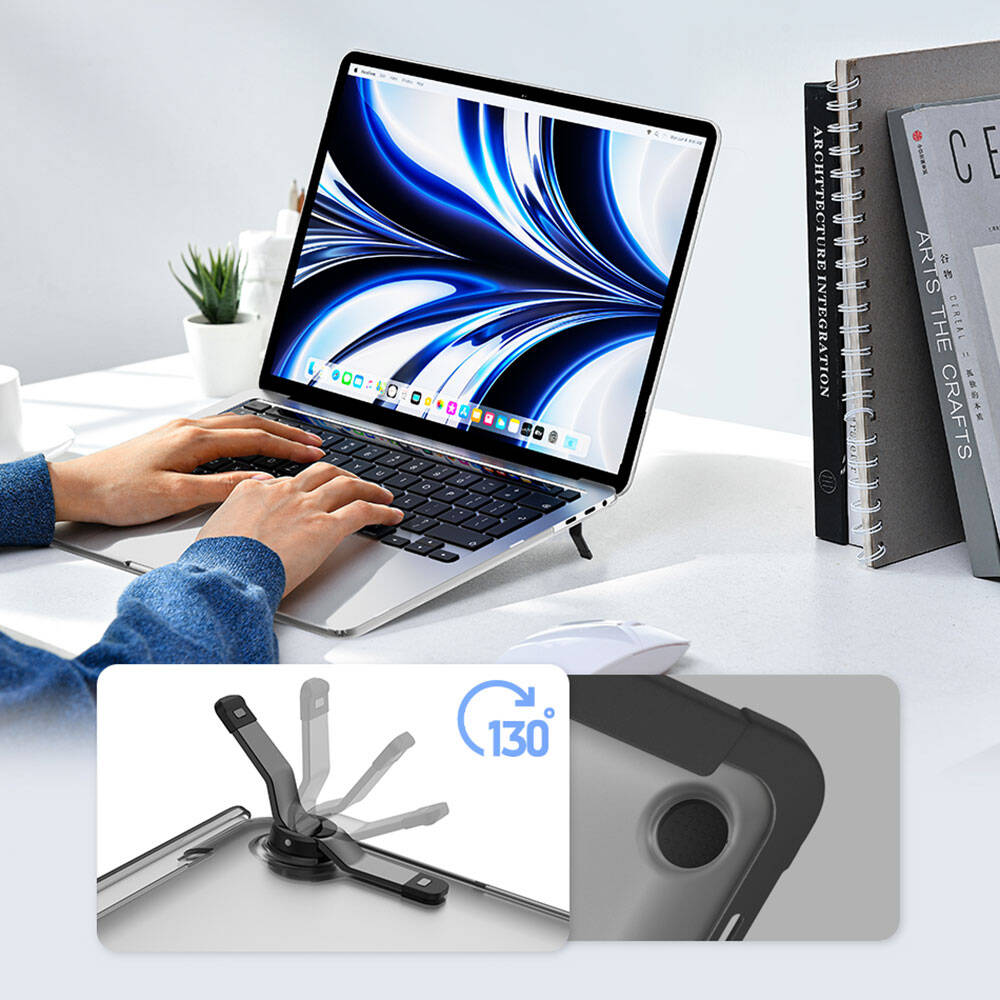 Apple Macbook 15" Air M3 A3114 Wiwu Macbook iShield Standlı Shield Kapak