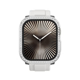 Apple Watch 10 42mm Amazingthing Gleam Fit FullGuard Taşlı Sert PC Kasa ve Ekran Koruyucu