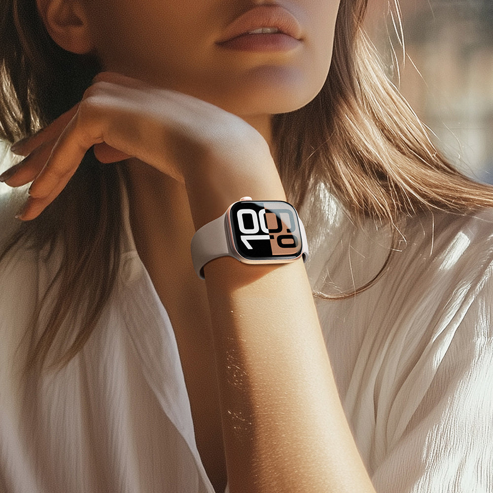 Apple Watch 10 42mm Amazingthing Radix Protective Parmak İzi Bırakmayan HD Ekran Koruyucu Film + Kolay Uygulama Aparatı