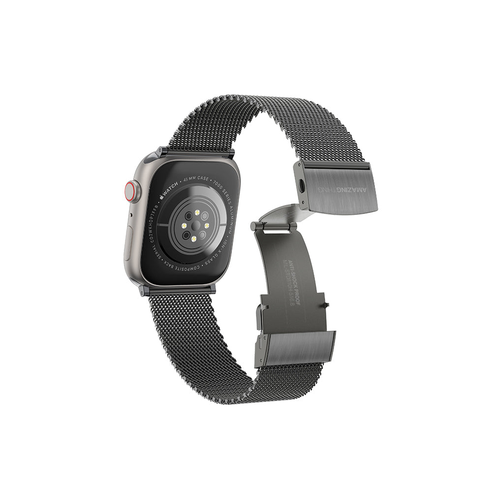 Apple Watch 10 42mm Amazingthing Titan Metal Hasır Kordon