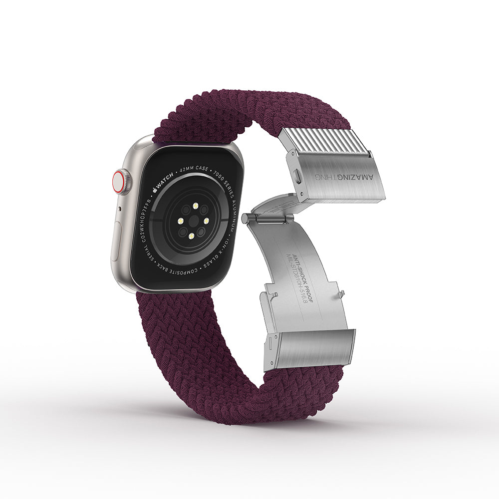 Apple Watch 10 42mm Amazingthing Titan Weave Örgü Sport Kordon