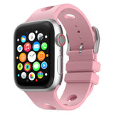 Apple Watch 10 42mm Delikli Tasarım Zore KRD-147 Silikon Kordon