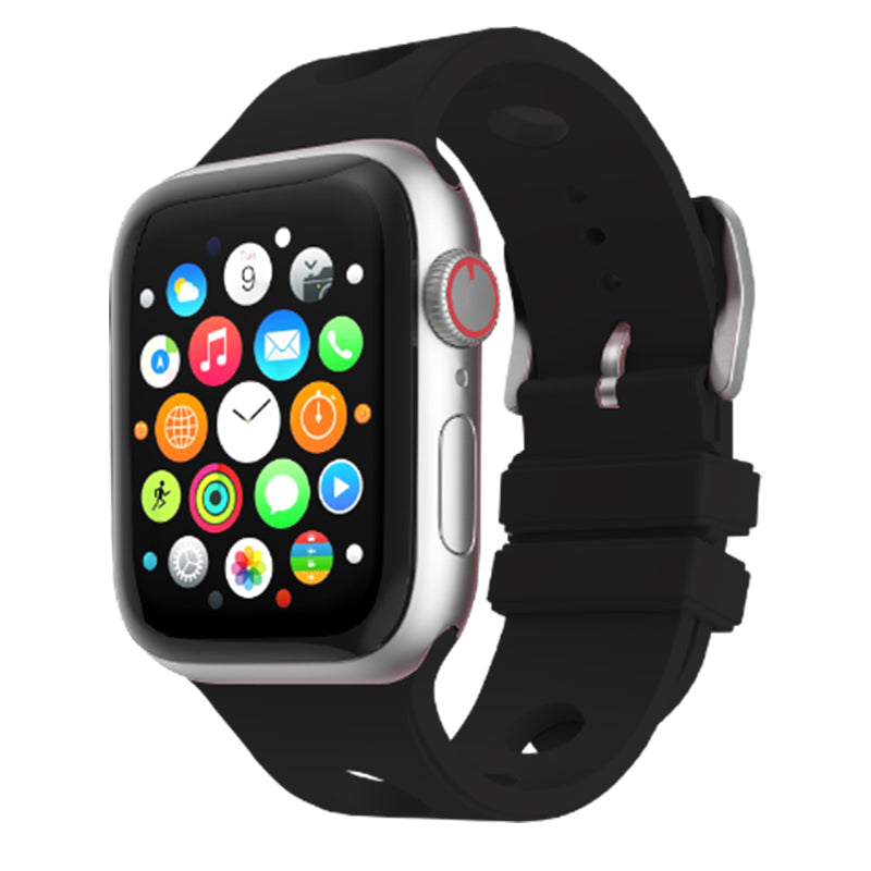Apple Watch 10 42mm Delikli Tasarım Zore KRD-147 Silikon Kordon