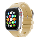 Apple Watch 10 42mm Delikli Tasarım Zore KRD-147 Silikon Kordon