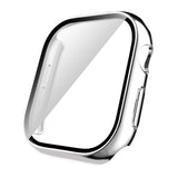 Apple Watch 10 42mm Sert PC Kasa Electroplatink Çerçeveli Ekran Koruyucu Zore Watch Gard 36