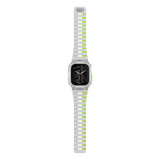Apple Watch 10 42mm Skinarma Nightglow Atom TPU Kasa Koruyucu + Gemini Silikon Kordon