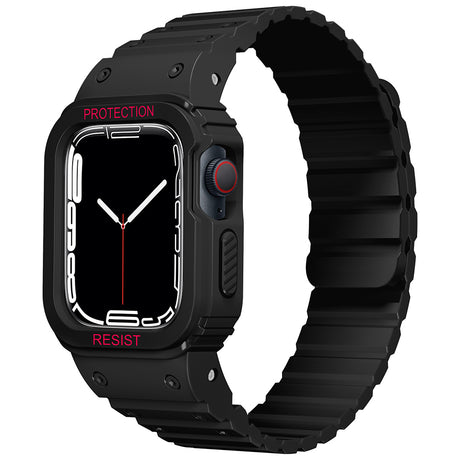 Apple Watch 10 42mm Zore KRD-142 Airbag Tasarımlı Kasa Koruyuculu Silikon Kordon