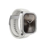 Apple Watch 10 46mm Amazingthing Gleam Fit FullGuard Taşlı Sert PC Kasa ve Ekran Koruyucu