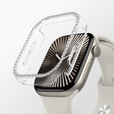 Apple Watch 10 46mm Amazingthing Gleam Fit FullGuard Taşlı Sert PC Kasa ve Ekran Koruyucu