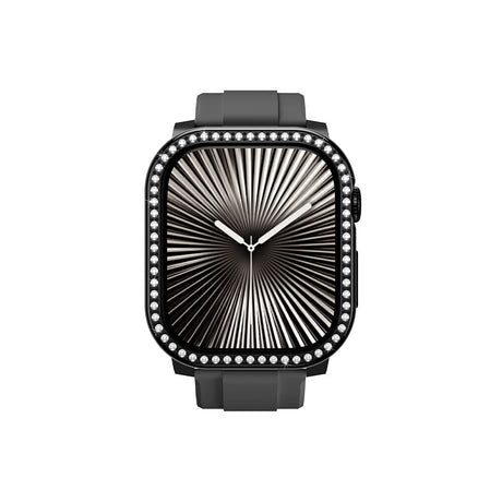 Apple Watch 10 46mm Amazingthing Gleam Fit FullGuard Taşlı Sert PC Kasa ve Ekran Koruyucu