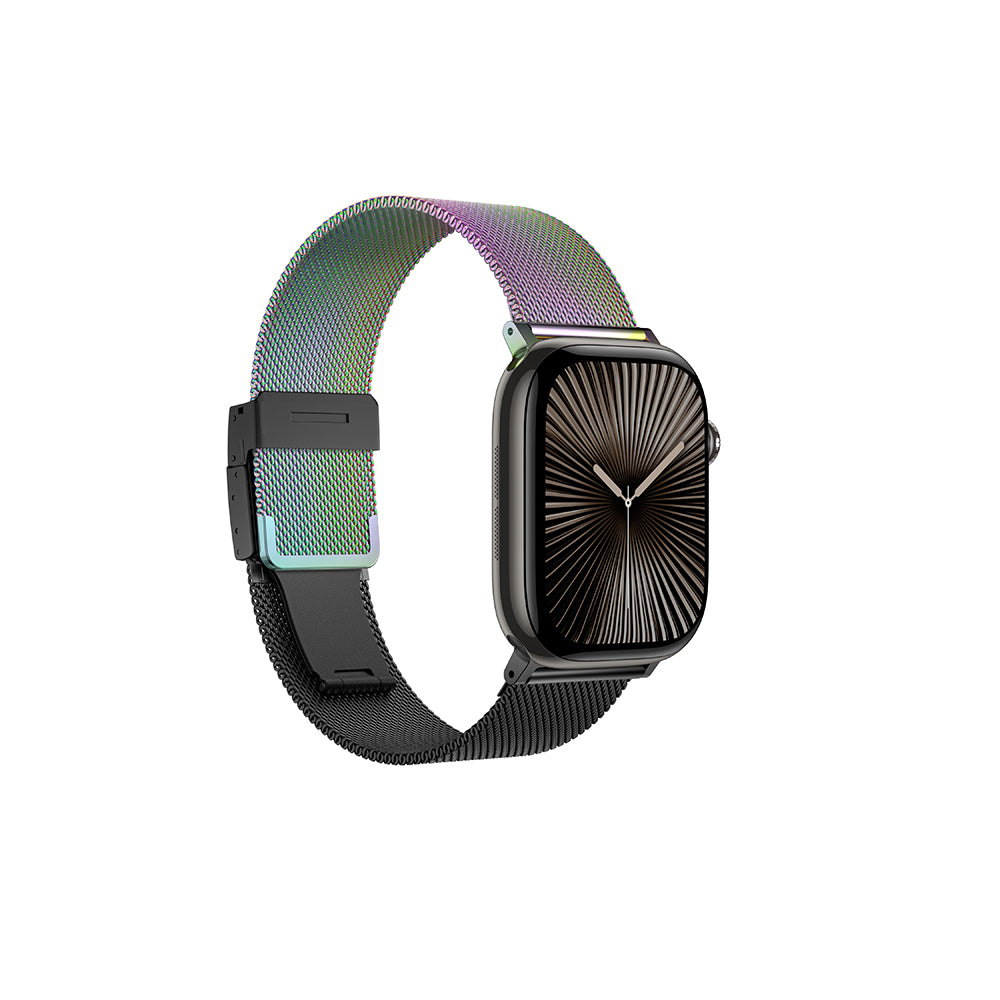 Apple Watch 10 46mm Amazingthing Omni StyleFlip Metal Hasır Kordon