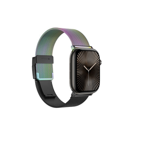 Apple Watch 10 46mm Amazingthing Omni StyleFlip Metal Hasır Kordon
