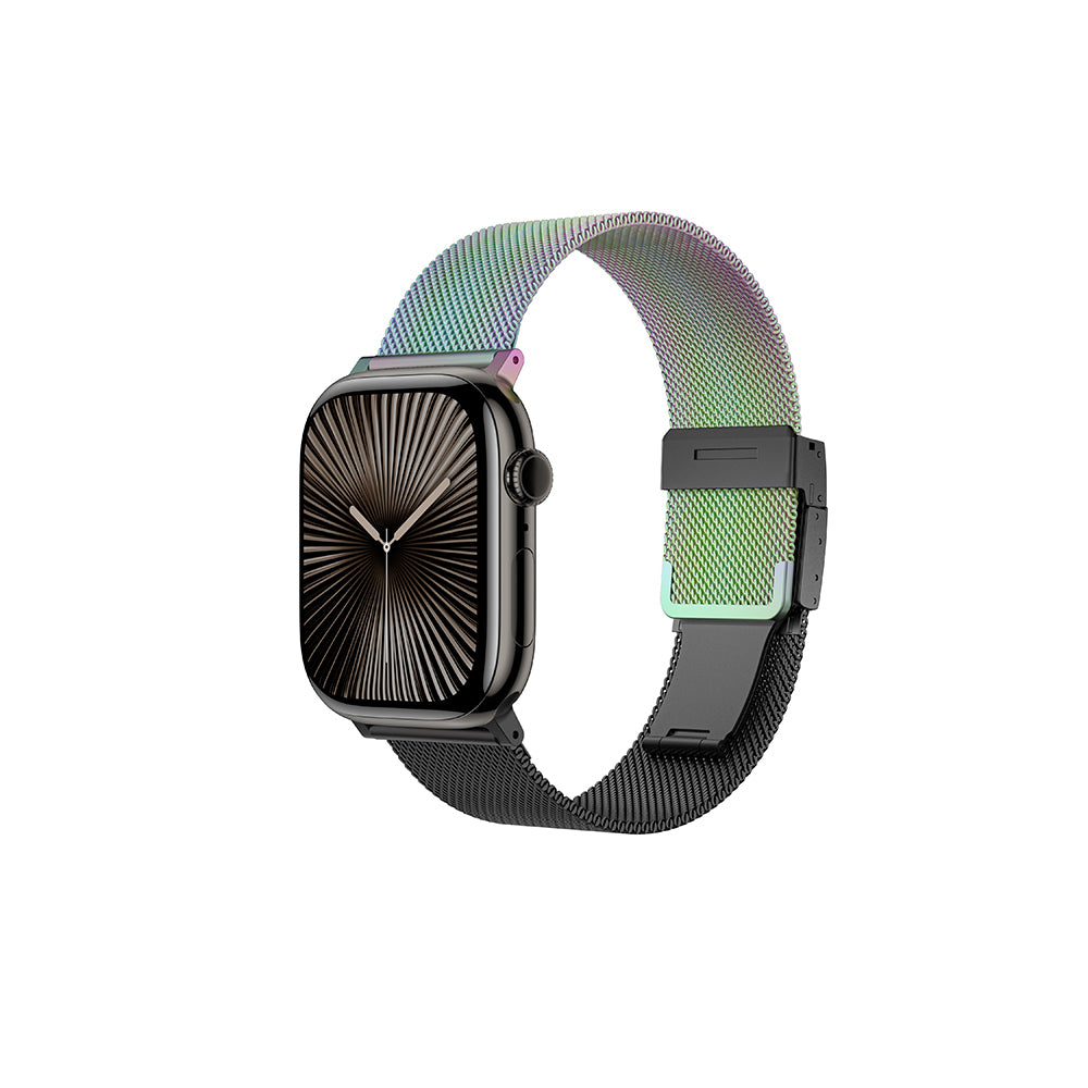 Apple Watch 10 46mm Amazingthing Omni StyleFlip Metal Hasır Kordon