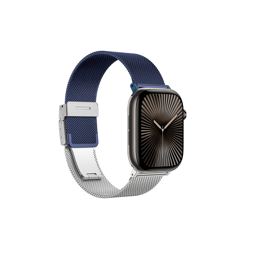 Apple Watch 10 46mm Amazingthing Omni StyleFlip Metal Hasır Kordon
