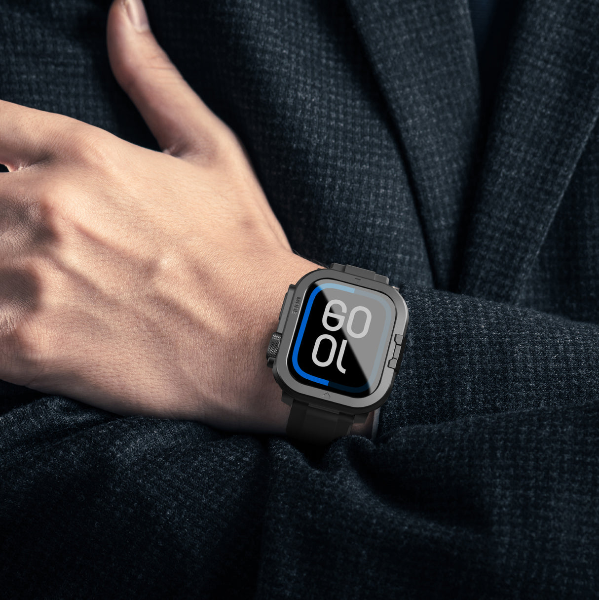 Apple Watch 10 46mm Amazingthing Premium Armor Fit FullGuard Metal Kasa ve Ekran Koruyucu