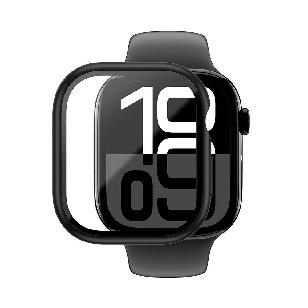 Apple Watch 10 46mm Amazingthing Radix Minimal FullGuard Sert PC Kasa ve Ekran Koruyucu