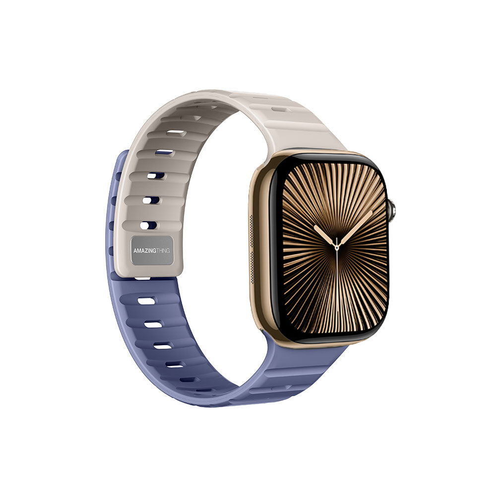 Apple Watch 10 46mm Amazingthing SilqLock Silikon Kordon Strap Kayış