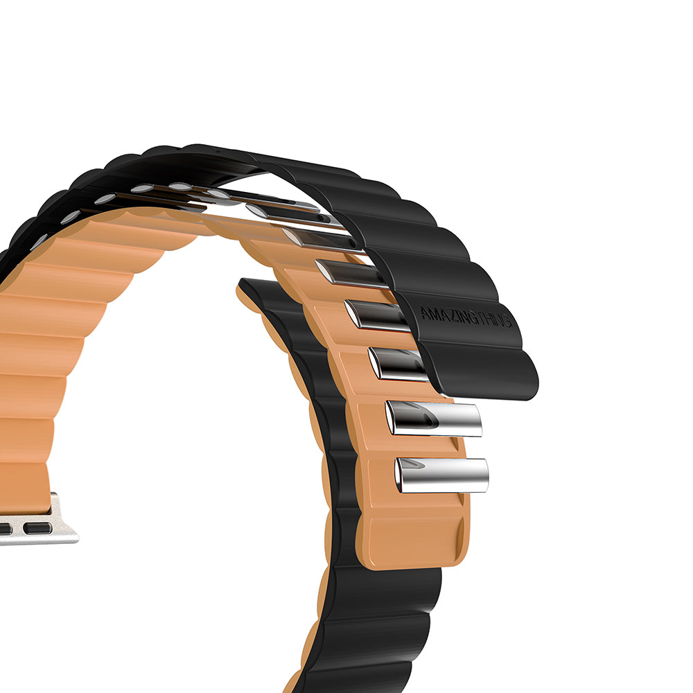 Apple Watch 10 46mm Amazingthing Smoothie Mag Magnetik Tak Çıkar Silikon Strap Kayış