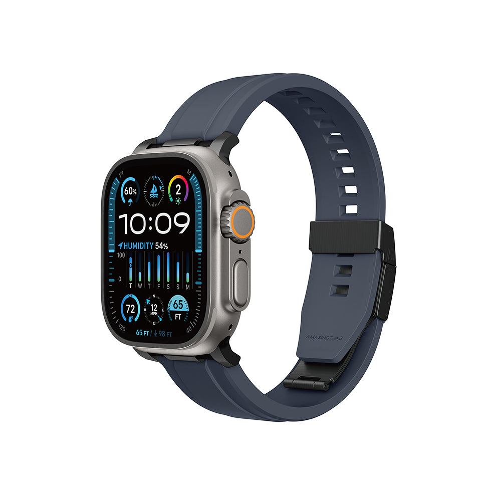 Apple Watch 10 46mm Amazingthing Titan Chrono Silikon Kordon