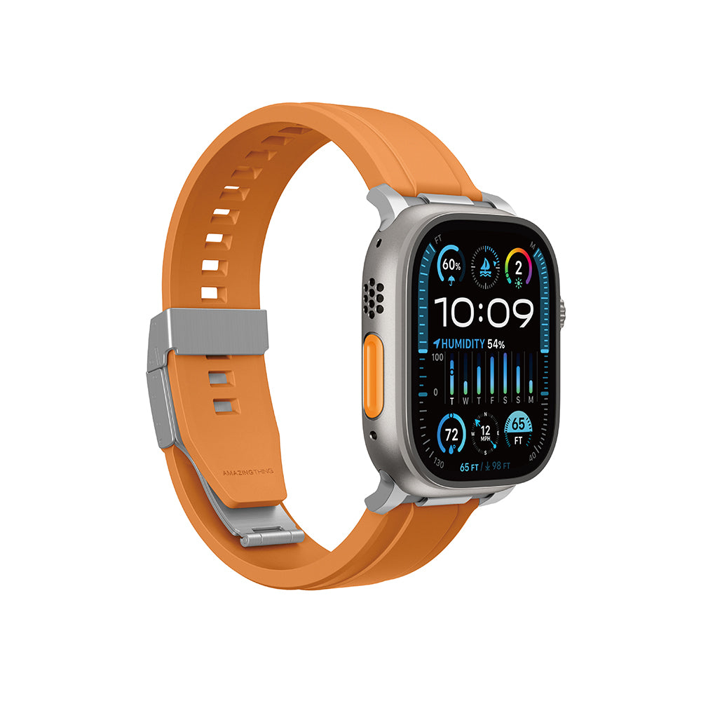 Apple Watch 10 46mm Amazingthing Titan Chrono Silikon Kordon