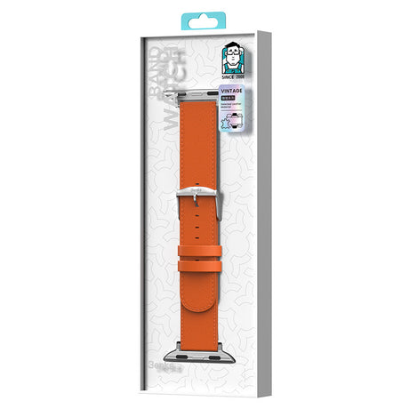 Apple Watch 10 46mm Benks Vintage Genuine Leather Serisi Deri Kordon Strap Kayış