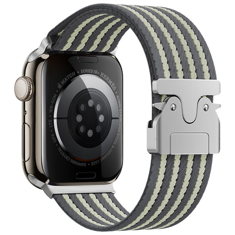 Apple Watch 10 46mm Zore KRD-133 Naylon Kumaş Hasır Örgülü Kordon
