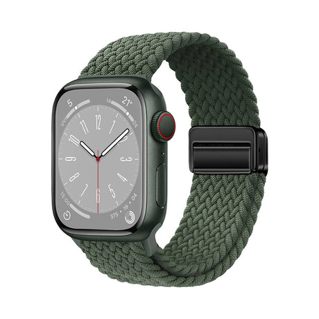 Apple Watch 10 46mm Zore KRD-134 Örgü Tasarımlı Hasır Kordon Strap Kayış
