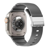 Apple Watch 10 46mm Zore KRD-145 Metal Tokalı Silikon Kordon