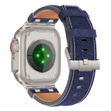 Apple Watch 10 46mm Zore KRD-153 Kot Kumaş Tasarımlı Kordon