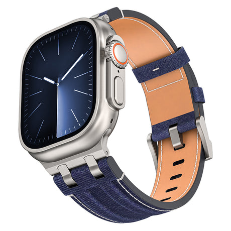 Apple Watch 10 46mm Zore KRD-153 Kot Kumaş Tasarımlı Kordon