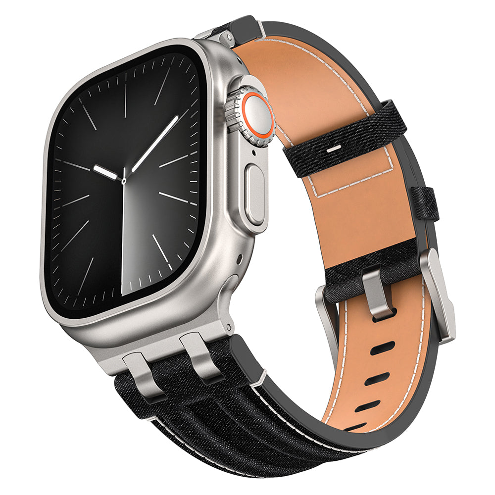Apple Watch 10 46mm Zore KRD-153 Kot Kumaş Tasarımlı Kordon