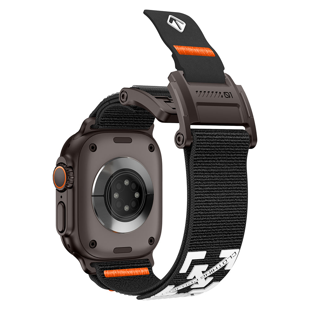 Apple Watch 10 46mm Zore KRD-154 Naylon Kumaş Hasır Örgülü Kordon