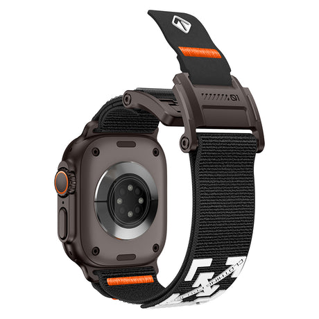 Apple Watch 10 46mm Zore KRD-154 Naylon Kumaş Hasır Örgülü Kordon