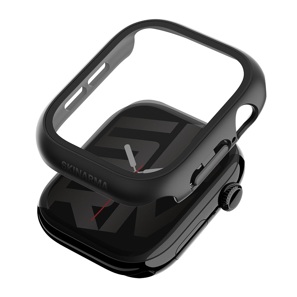 Apple Watch 12 46mm Skinarma Gado Sert Silikon Kasa ve Ekran Koruyucu