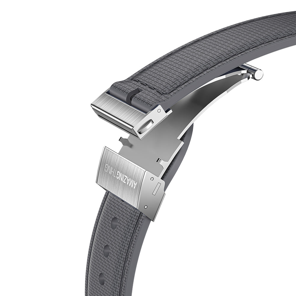 Apple Watch 38mm Amazingthing Titan Swift Deri Dokulu Silikon Kordon