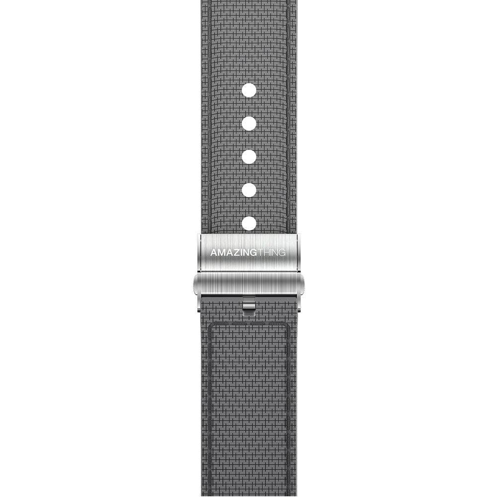 Apple Watch 38mm Amazingthing Titan Swift Deri Dokulu Silikon Kordon