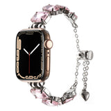 Apple Watch 38mm Zore KRD-115 Renkli Taş Tasarımlı Kordon