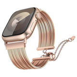Apple Watch 38mm Zore KRD-137 Metal Hasır Kordon