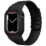 Apple Watch 38mm Zore KRD-142 Airbag Tasarımlı Kasa Koruyuculu Silikon Kordon