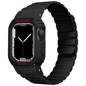 Apple Watch 38mm Zore KRD-142 Airbag Tasarımlı Kasa Koruyuculu Silikon Kordon