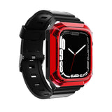 Apple Watch 38mm Zore KRD-88 Sert PC Kasa Koruyuculu Silikon Kordon