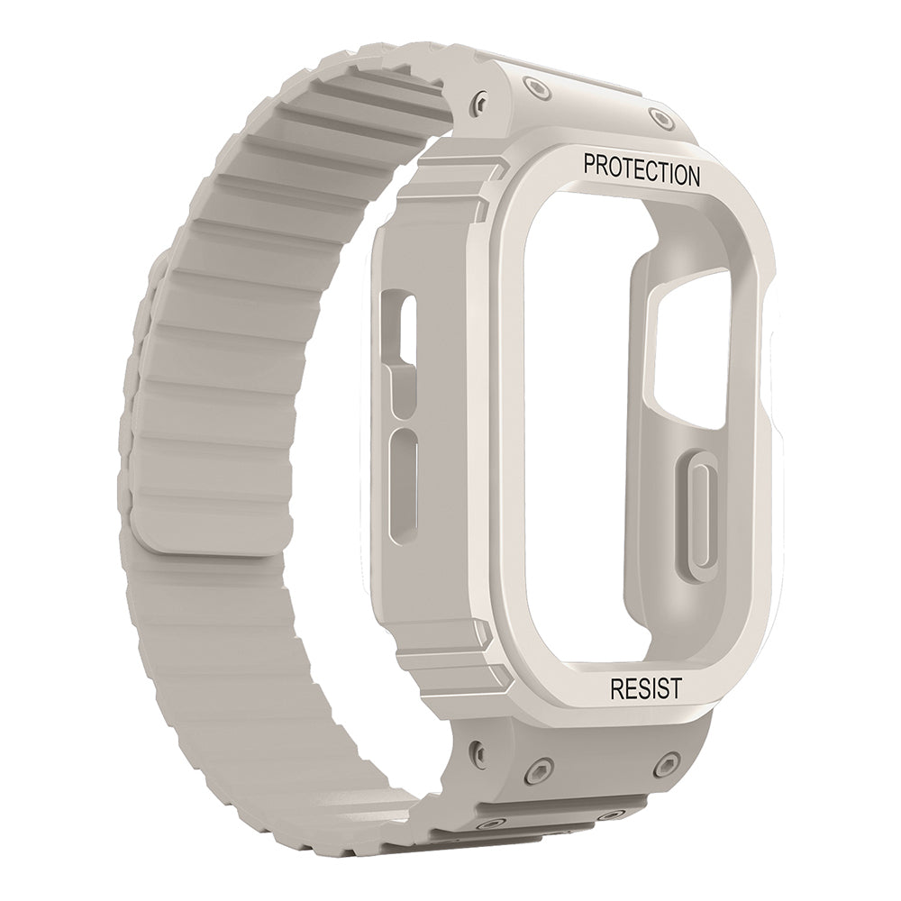Apple Watch 40mm Zore KRD-142 Airbag Tasarımlı Kasa Koruyuculu Silikon Kordon