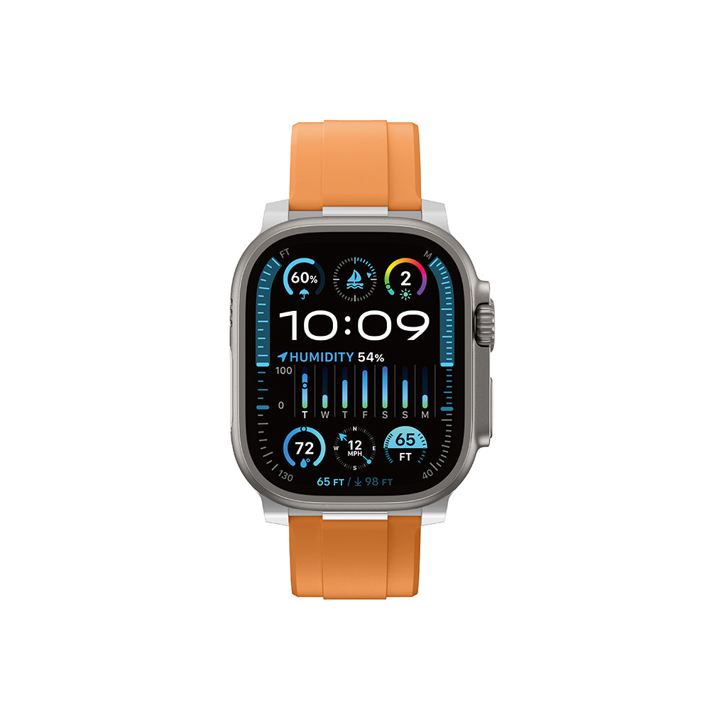 Apple Watch 42mm Amazingthing Titan Chrono Silikon Kordon