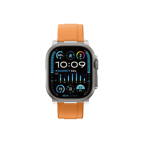 Apple Watch 42mm Amazingthing Titan Chrono Silikon Kordon