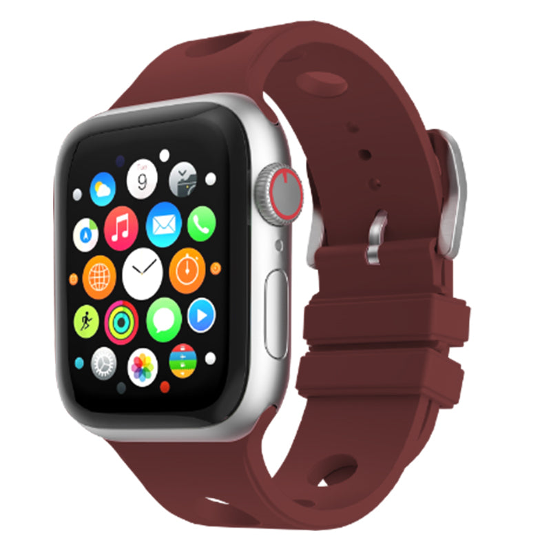 Apple Watch 42mm Delikli Tasarım Zore KRD-147 Silikon Kordon