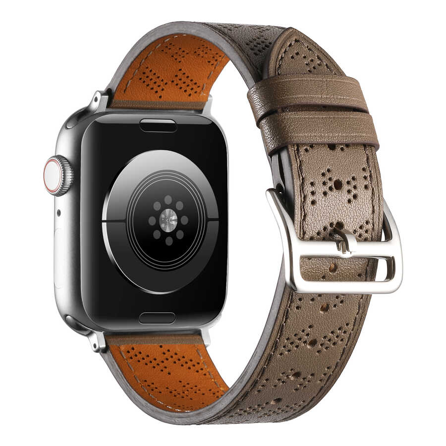 ​​​Apple Watch 42mm KRD-76 PU Deri Kordon Strap Kayış