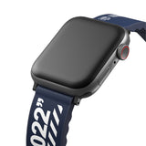 Apple Watch 42mm SkinArma Taihi Sora Yazı Desenli Deri Görünümlü Silikon Kordon