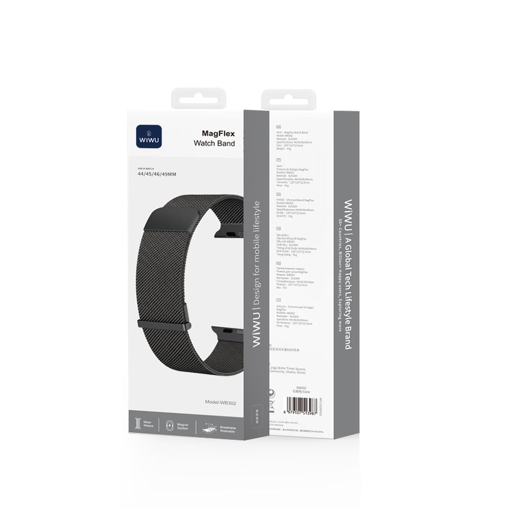 Apple Watch 42mm Wiwu MagFlex Secure Serisi Metal Kordon