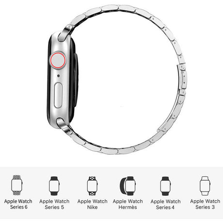 Apple Watch 42mm Wiwu Ultra Thin Steel Belt Three Beads Metal Kordon